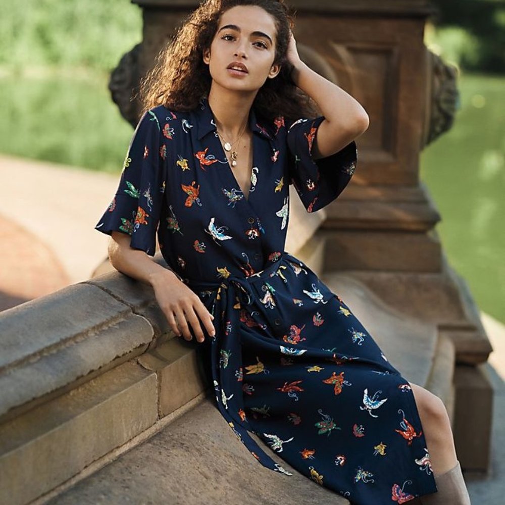 NEW Anthropologie Flutterby Dress - Picture 5 of 6